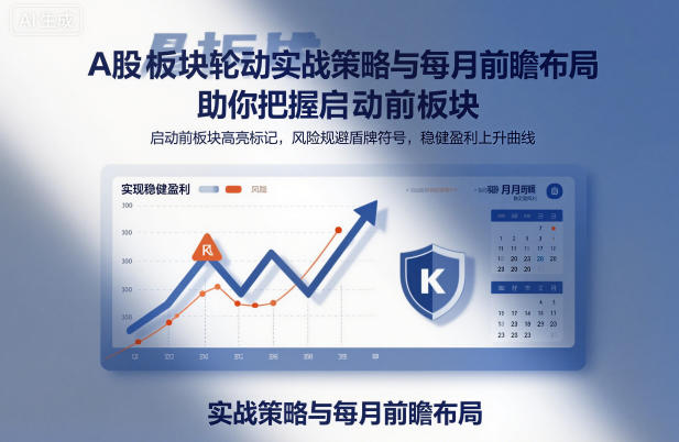A股板块轮动实战策略与每月前瞻布局，助你把握启动前板块，规避风险，实现稳健盈利-87副业网 - 互联网副业项目资源分享平台