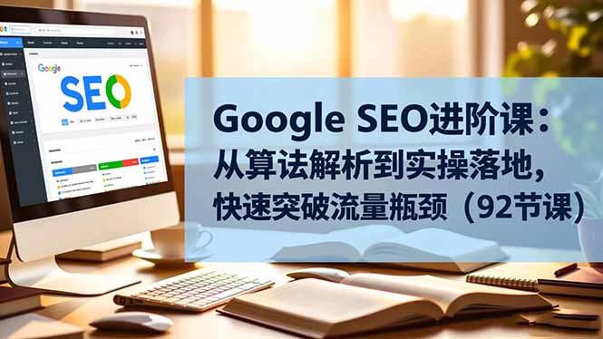 Google SEO进阶课：从算法解析到实操落地，快速突破流量瓶颈(92节课-87副业网 - 互联网副业项目资源分享平台