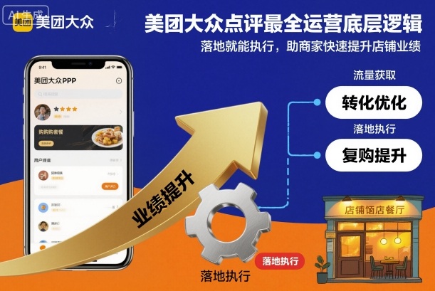 美团大众点评最全运营底层逻辑，落地就能执行，助商家快速提升店铺业绩-87副业网 - 互联网副业项目资源分享平台