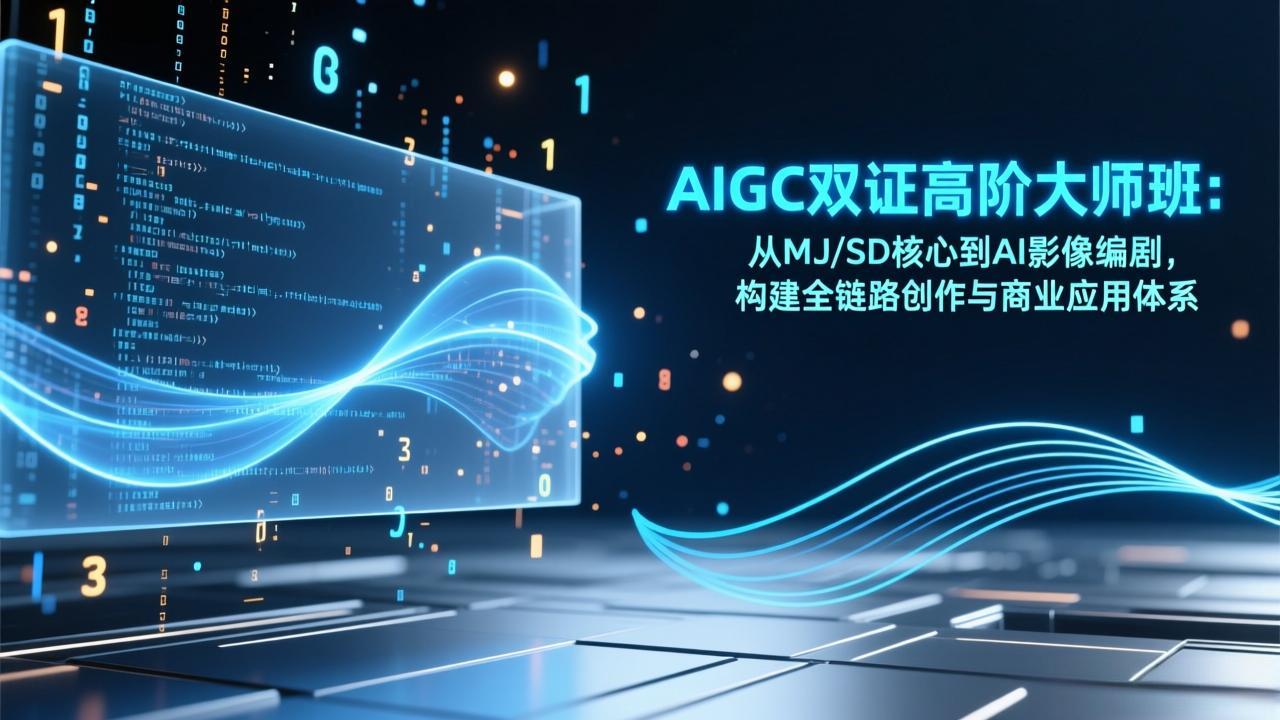 AIGC双证高阶大师班：从MJ/SD核心到AI影像编剧，构建全链路创作与商业应用体系-87副业网 - 互联网副业项目资源分享平台