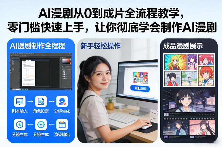 AI漫剧从0到成片全流程教学，零门槛快速上手，让你彻底学会制作AI漫剧【保姆级教程】-87副业网 - 互联网副业项目资源分享平台