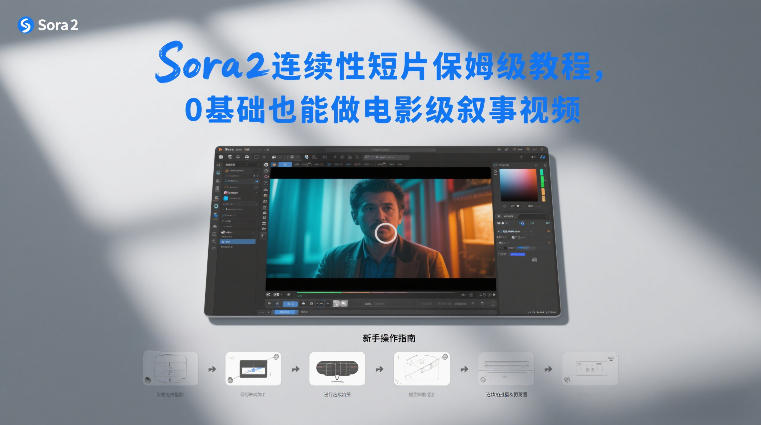 Sora2连续性短片保姆级教程，0基础也能做电影级叙事视频-87副业网 - 互联网副业项目资源分享平台