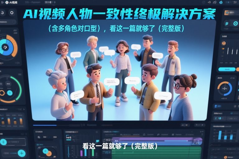 AI视频人物一致性终极解决方案(含多角色对口型)，看这一篇就够了(完整版)-87副业网 - 互联网副业项目资源分享平台