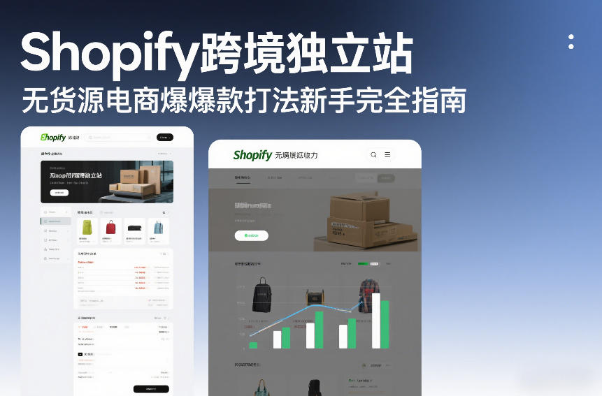 Shopify跨境独立站无货源电商爆款打法新手完全指南-87副业网 - 互联网副业项目资源分享平台
