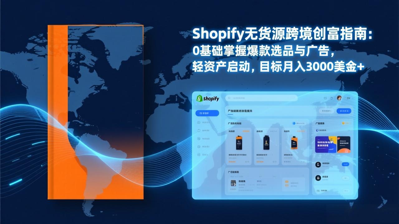 Shopify爆款打法实战：从选品到广告投放，复制爆款模型，驱动独立站月销售额破万刀-87副业网 - 互联网副业项目资源分享平台