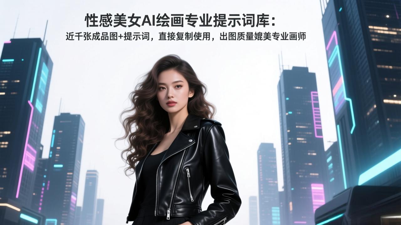 性感美女AI绘画专业提示词库：近千张成品图+提示词，直接复制使用，出图质量媲美专业画师-87副业网 - 互联网副业项目资源分享平台