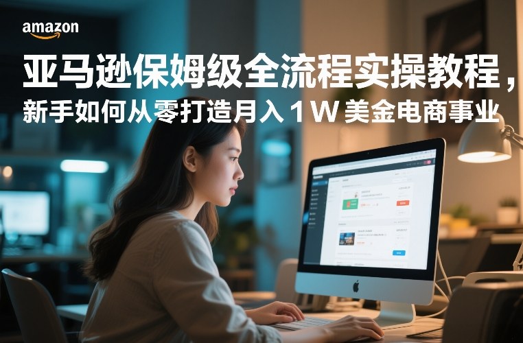 亚马逊保姆级全流程实操教程，新手如何从零打造月入1W美金电商事业-87副业网 - 互联网副业项目资源分享平台