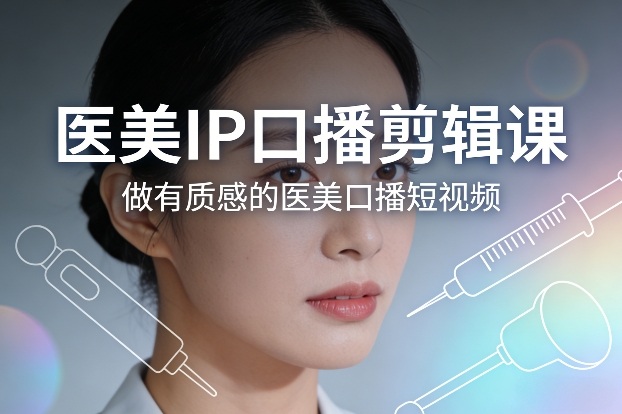 医美IP口播剪辑课，做有质感的医美口播短视频-87副业网 - 互联网副业项目资源分享平台