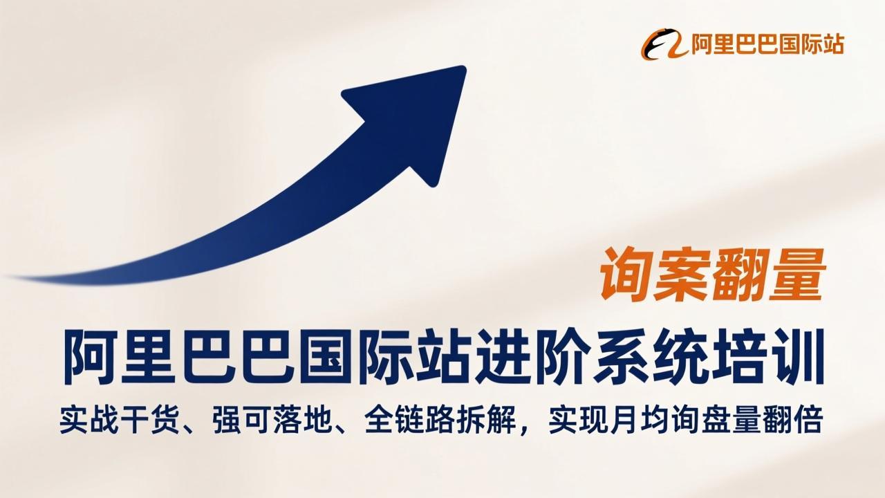 阿里巴巴国际站进阶系统培训，实战干货、强可落地、全链路拆解，实现月均询盘量翻倍-87副业网 - 互联网副业项目资源分享平台