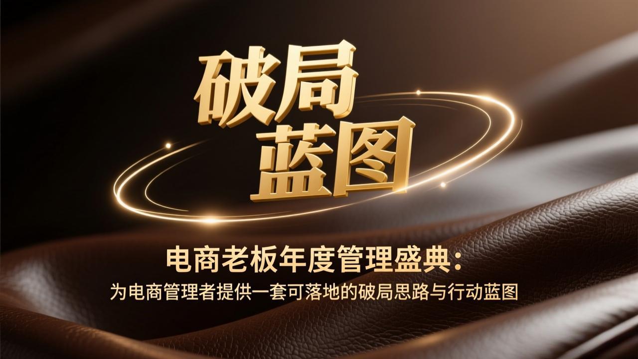 电商老板年度管理盛典：为电商管理者提供一套可落地的破局思路与行动蓝图-87副业网 - 互联网副业项目资源分享平台