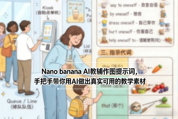 Nano banana AI教辅作图提示词，手把手带你用AI做出真实可用的教学素材-87副业网 - 互联网副业项目资源分享平台