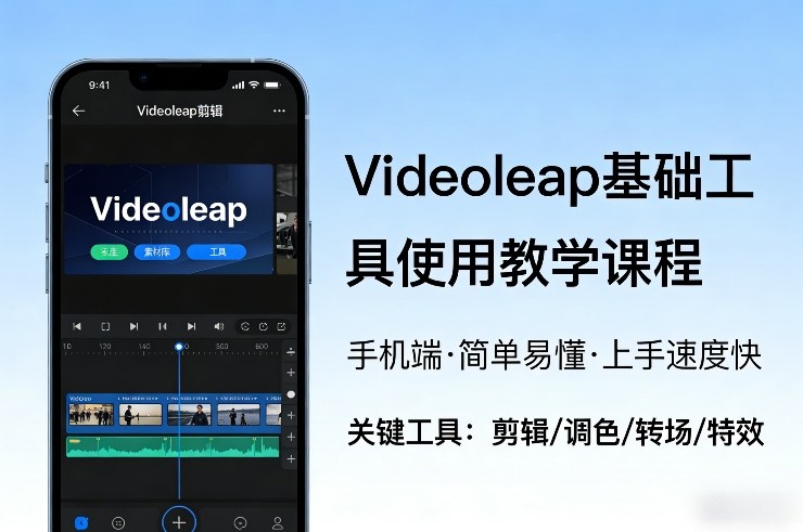 Videoleap基础工具使用教学课程，手机端视频剪辑教学，简单易懂，上手速度快-87副业网 - 互联网副业项目资源分享平台