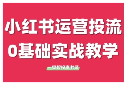 小红书运营投流，小红书广告投放从0到1的实战课，学完即可开始投放(更新26年)-87副业网 - 互联网副业项目资源分享平台