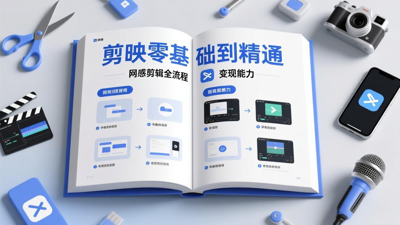 剪映零基础也能快速上手，从入门到精通掌握网感剪辑全流程，掌握能直接变现的剪辑能力-87副业网 - 互联网副业项目资源分享平台