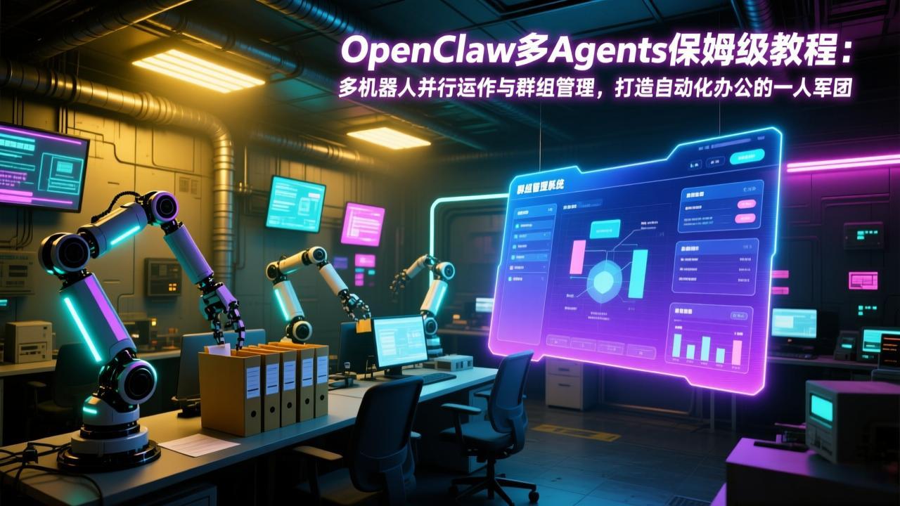 OpenClaw多Agents保姆级教程：多机器人并行运作与群组管理，打造自动化办公的一人军团-87副业网 - 互联网副业项目资源分享平台