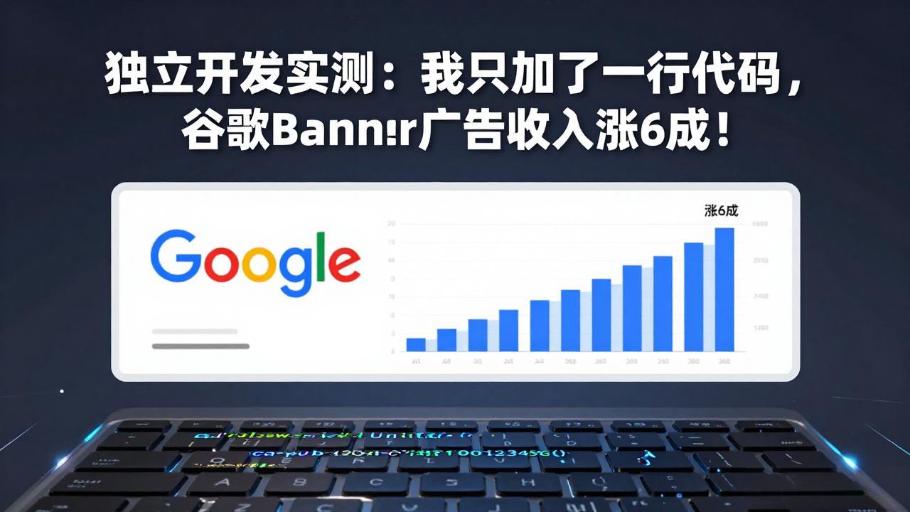 付费文章：独立开发实测：我只加了一行代码，谷歌Banner广告收入涨6成！-87副业网 - 互联网副业项目资源分享平台
