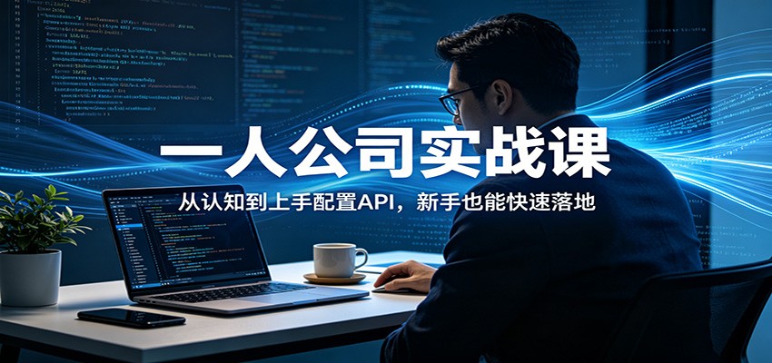 一人公司实战课：从认知到上手配置API，新手也能快速落地-87副业网 - 互联网副业项目资源分享平台