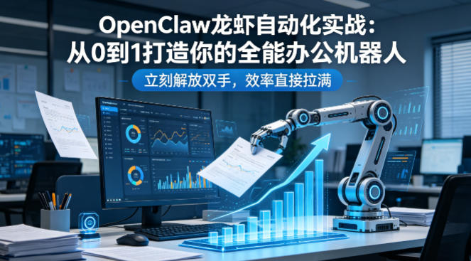 OpenClaw龙虾自动化实战：从0到1打造你的全能办公机器人，立刻解放双手，效率直接拉满-87副业网 - 互联网副业项目资源分享平台