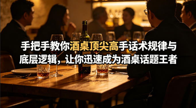 付费文章：手把手教你酒桌顶尖高手话术规律与底层逻辑，让你迅速成为酒桌话题王者(二十年全网独家经验分享)-87副业网 - 互联网副业项目资源分享平台