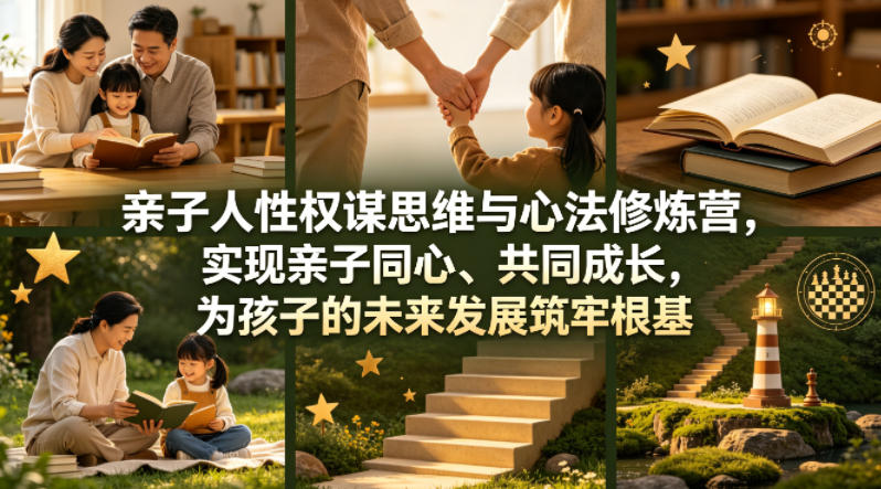 亲子人性权谋思维与心法修炼营，实现亲子同心、共同成长，为孩子的未来发展筑牢根基【音频】-87副业网 - 互联网副业项目资源分享平台
