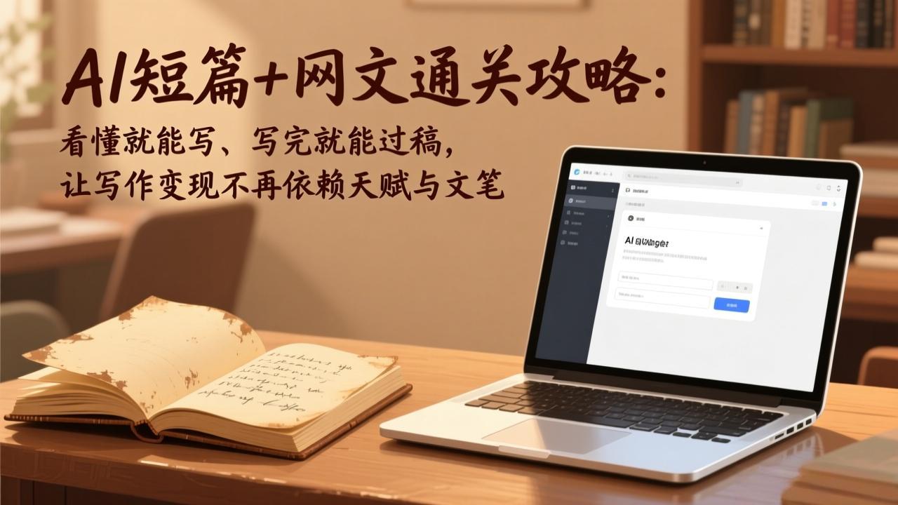 AI短篇+网文通关攻略-更新4月：看懂就能写、写完就能过稿，让写作变现不再依赖天赋与文笔-87副业网 - 互联网副业项目资源分享平台