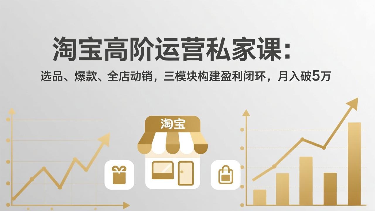 淘宝高阶运营私家课(更新26年4月18-87副业网 - 互联网副业项目资源分享平台