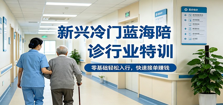 新兴冷门蓝海陪诊行业特训，零基础轻松入行，快速接单赚钱-87副业网 - 互联网副业项目资源分享平台