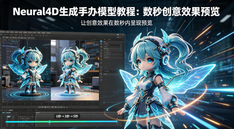 Neural4D生成手办模型教程，让创意效果在数秒内呈现预览-87副业网 - 互联网副业项目资源分享平台