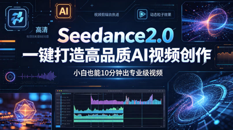 Seedance2.0一键打造高品质AI视频创作，小白也能10分钟出专业级视频-87副业网 - 互联网副业项目资源分享平台