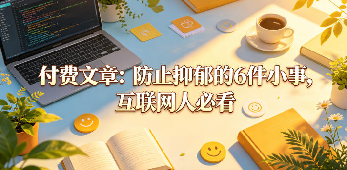 付费文章：防止抑郁的6件小事，互联网人必看！-87副业网 - 互联网副业项目资源分享平台