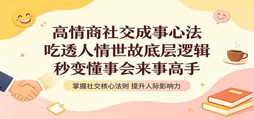 高情商社交成事心法：吃透人情世故底层逻辑，秒变懂事会来事高手-87副业网 - 互联网副业项目资源分享平台