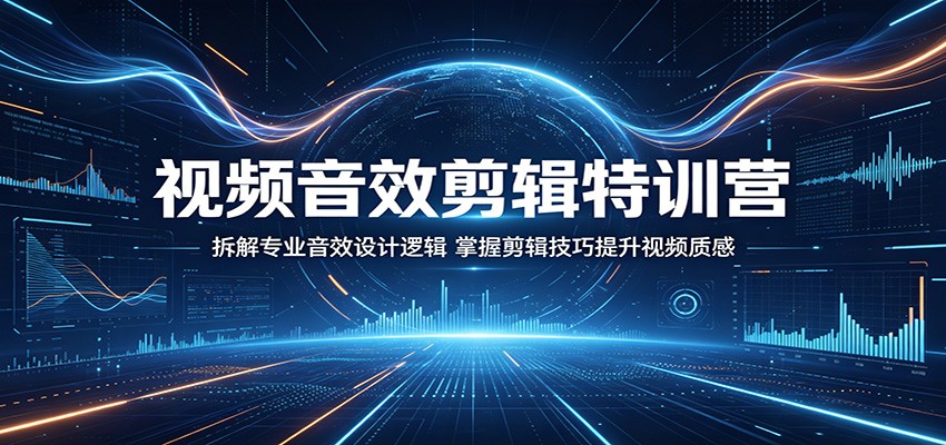 视频音效剪辑特训营：拆解专业音效设计逻辑，掌握剪辑技巧提升视频质感-87副业网 - 互联网副业项目资源分享平台