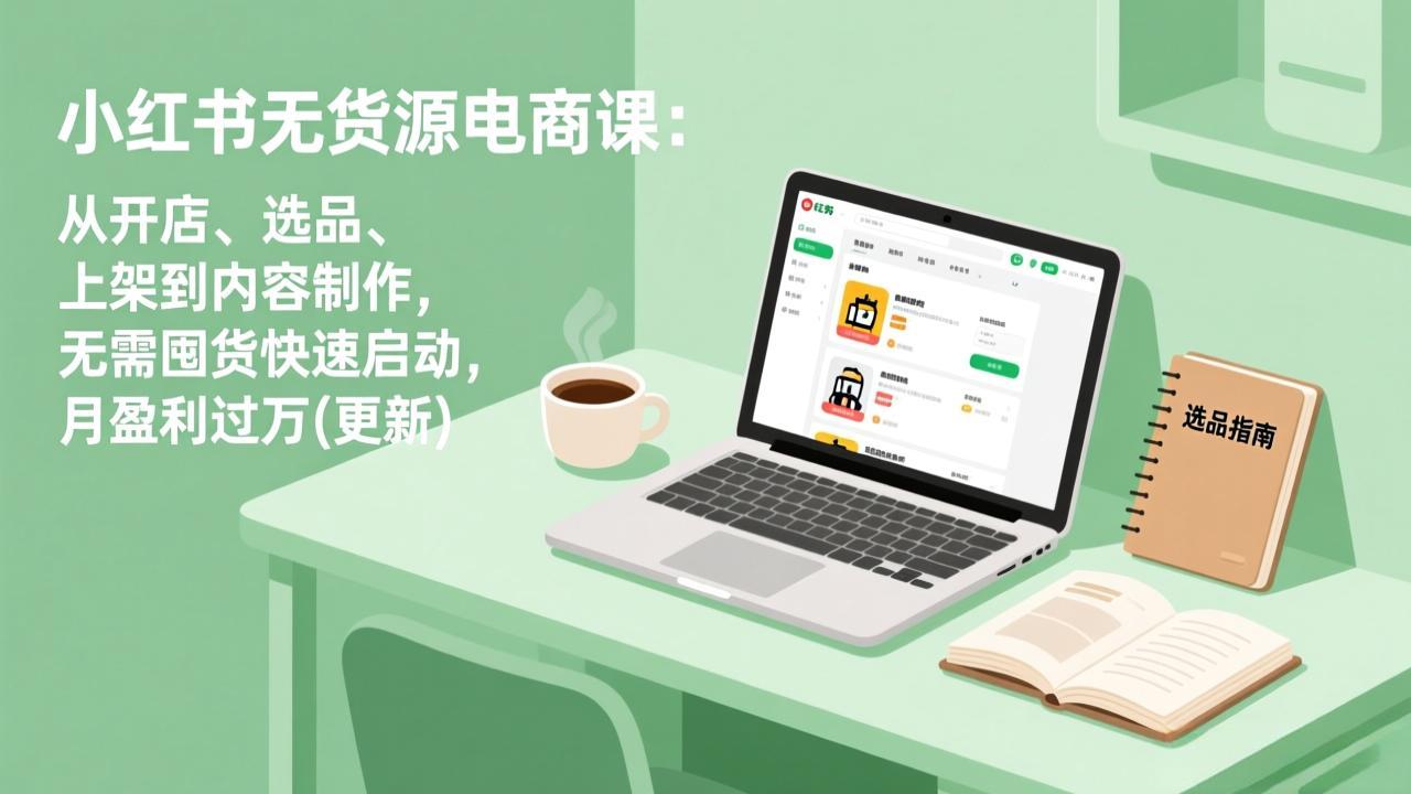 小红书无货源电商课(5月12更新-87副业网 - 互联网副业项目资源分享平台
