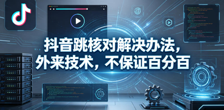 抖音跳核对解决办法，外来技术，不保证百分百-87副业网 - 互联网副业项目资源分享平台