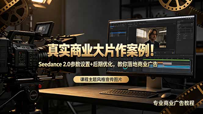 真实商业大片作案例!Seedance 2.0参数设置+后期优化,教你落地商业广告-87副业网 - 互联网副业项目资源分享平台