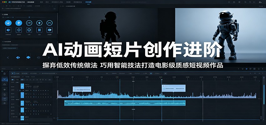 AI动画短片创作进阶：摒弃低效传统做法，巧用智能技法打造电影级质感短视频作品-87副业网 - 互联网副业项目资源分享平台