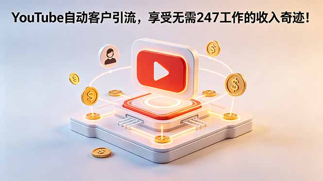 YouTube 自动客户引流，享受无需 247 工作的收入奇迹！【原创双语字幕】-87副业网 - 互联网副业项目资源分享平台