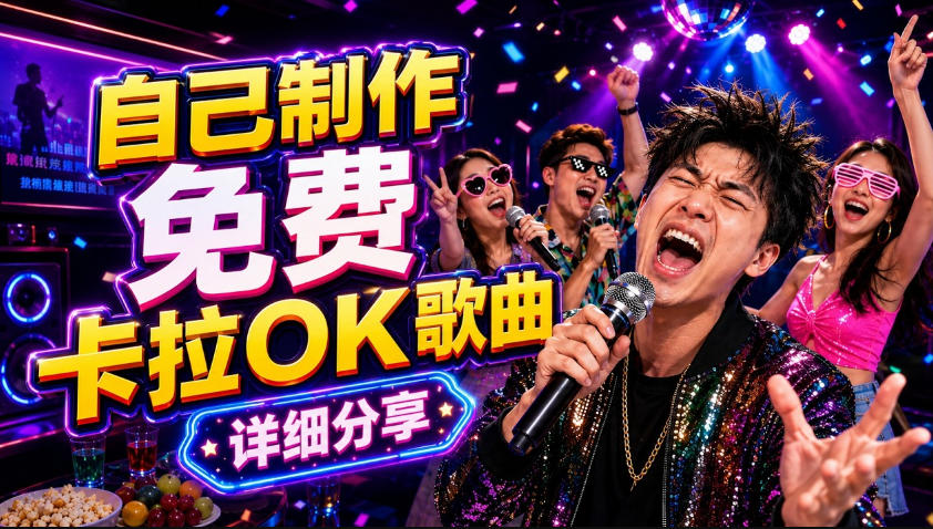 零基础AI制作免费卡拉OK视频教程,从歌曲生成、音轨分离到字幕制作、视频导出,手把手教学-87副业网 - 互联网副业项目资源分享平台