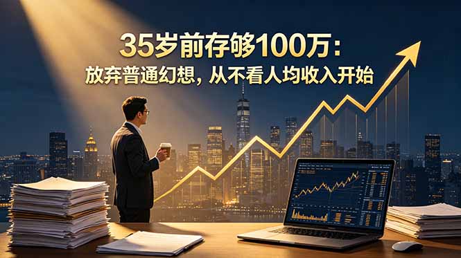 35岁前存够100万：放弃普通幻想，从不看人均收入开始-87副业网 - 互联网副业项目资源分享平台