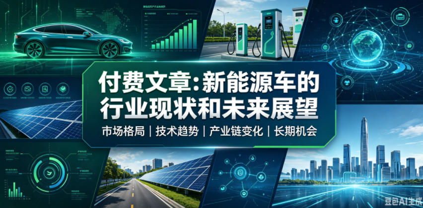 付费文章：新能原车的行业现状和未来展望-87副业网 - 互联网副业项目资源分享平台