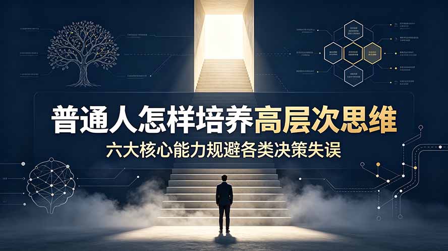 付费文章：普通人怎样培养高层次思维，六大核心能力规避各类决策失误-87副业网 - 互联网副业项目资源分享平台