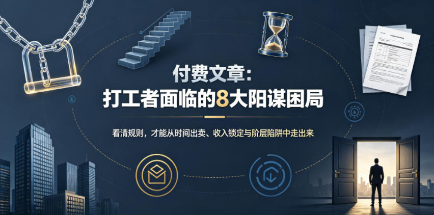 付费文章：打工者面临的8大阳谋困局-87副业网 - 互联网副业项目资源分享平台