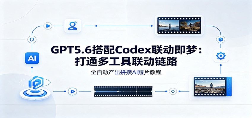GPT5.6搭配Codex联动即梦：打通多工具联动链路，全自动产出拼接AI短片教程-87副业网 - 互联网副业项目资源分享平台