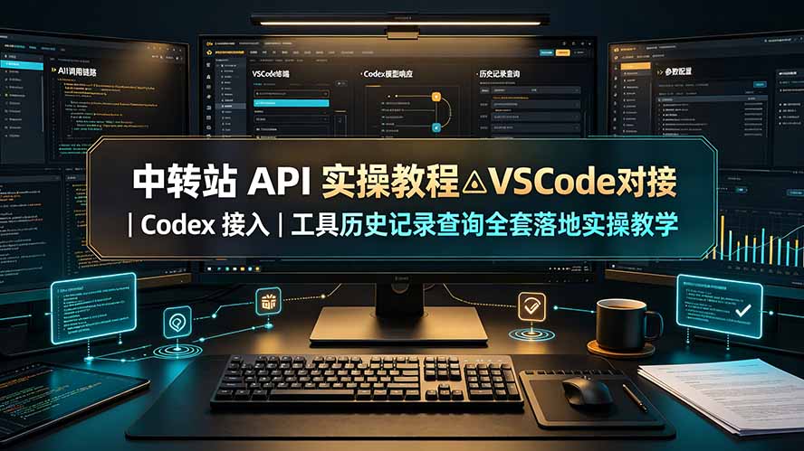 中转站 API 实操教程△VSCode 对接｜Codex 接入｜工具历史记录查询全套落地实操教学-87副业网 - 互联网副业项目资源分享平台