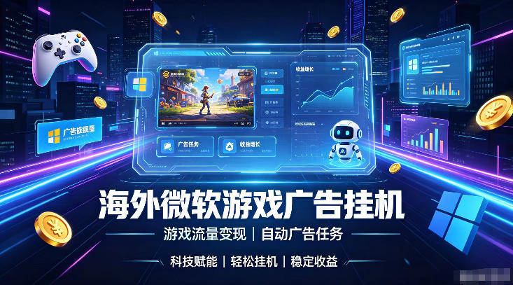 海外游戏广告自动挂G，轻资产海外副业风口，单设备稳定产出500+【揭秘】-87副业网 - 互联网副业项目资源分享平台