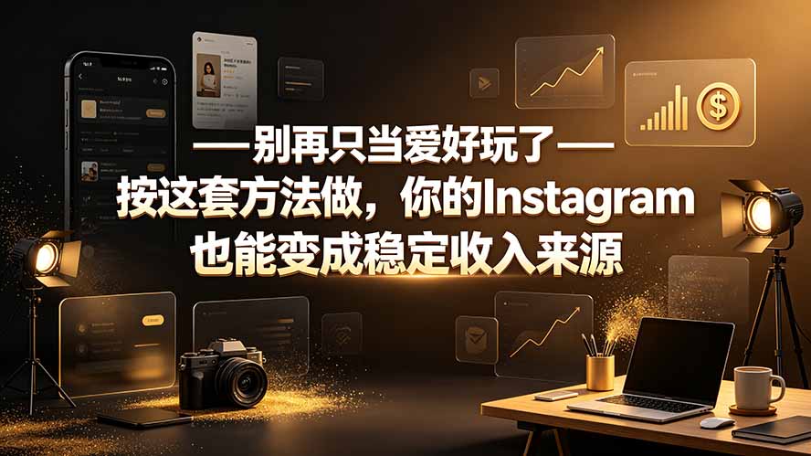 别再只当爱好玩了——按这套方法做，你的Instagram也能变成稳定收入来源-87副业网 - 互联网副业项目资源分享平台