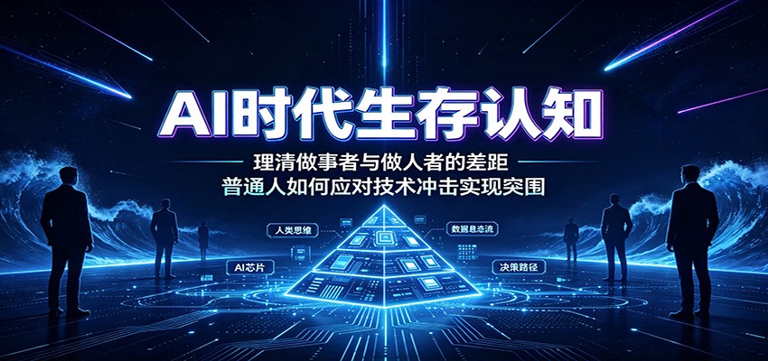 AI时代生存认知：理清做事者与做人者的差距，普通人如何应对技术冲击实现突围-87副业网 - 互联网副业项目资源分享平台