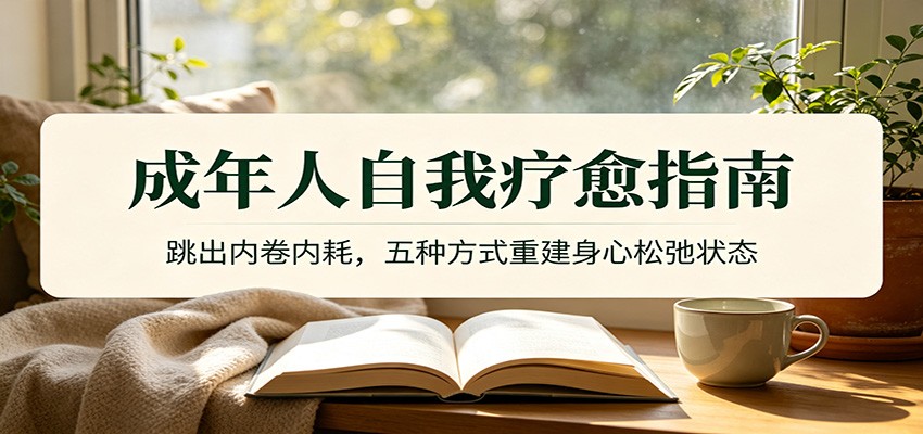 成年人自我疗愈指南：跳出内卷内耗，五种方式重建身心松弛状态-87副业网 - 互联网副业项目资源分享平台