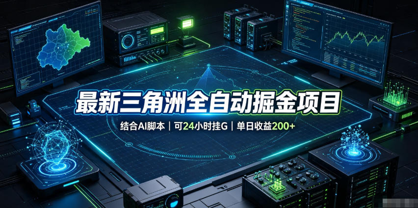 最新三角洲全自动掘金项目，结合AI脚本，可24小时挂G，单日收益200+【揭秘】-87副业网 - 互联网副业项目资源分享平台