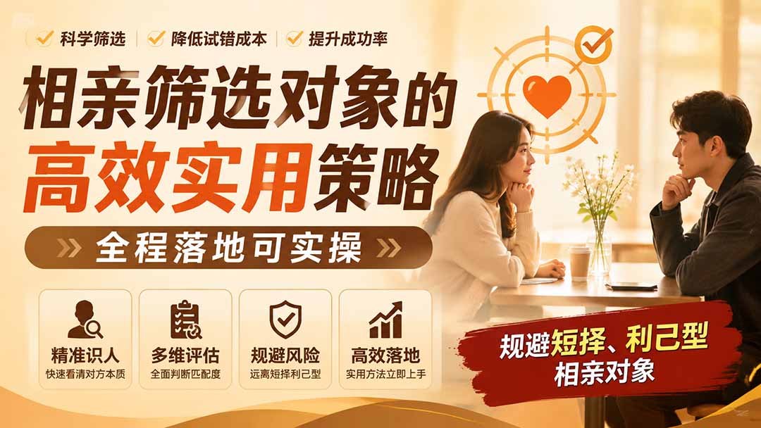 付费文章：相亲筛选对象的高效实用策略，全程落地可实操，规避短择、利己型相亲对象-87副业网 - 互联网副业项目资源分享平台